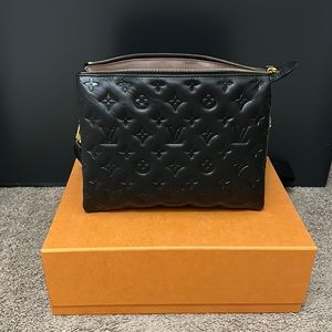 ***Authentic***  Embossed Black Coussin Louis Vuitton